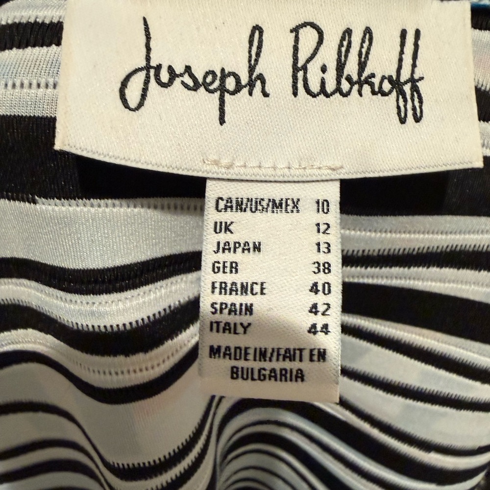 Joseph Ribkoff Multi-Color Striped Jacket Top. - Picture 4 of 8